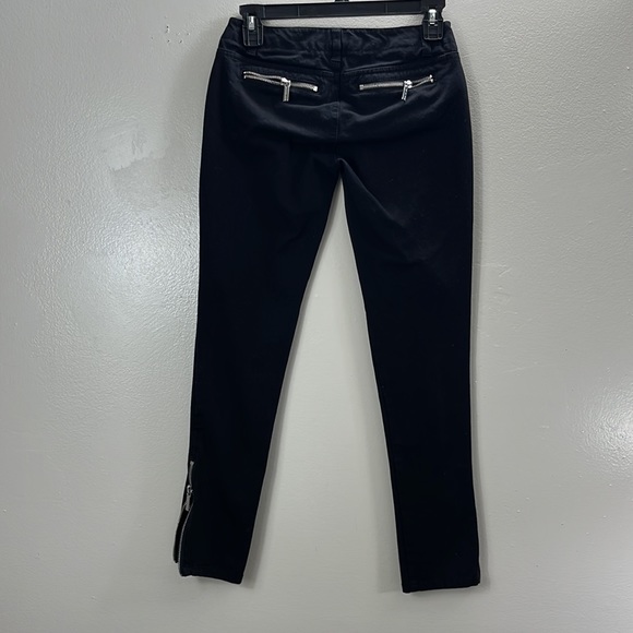 MICHAEL Michael Kors Women’s Black Skinny Jeans with decorative zips Size 00 - Picture 4 of 11